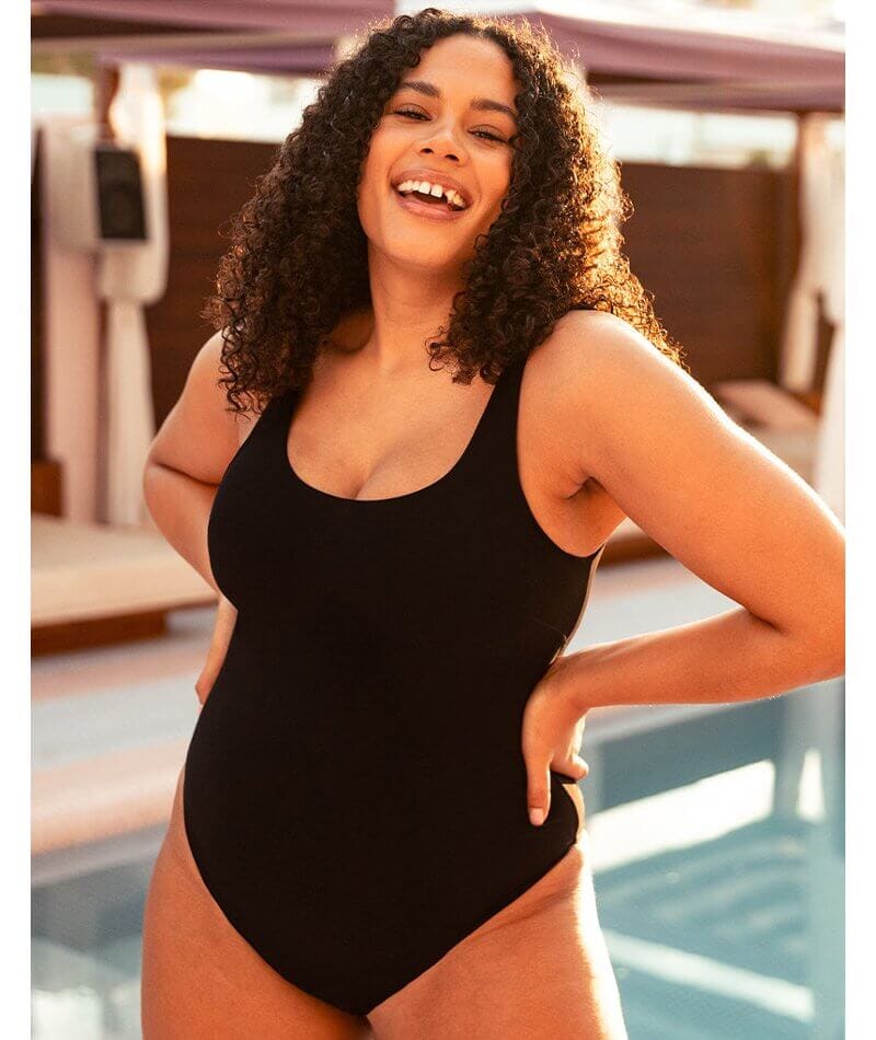 Curvy Kate Deep Dive Swimsuit - Black Swim